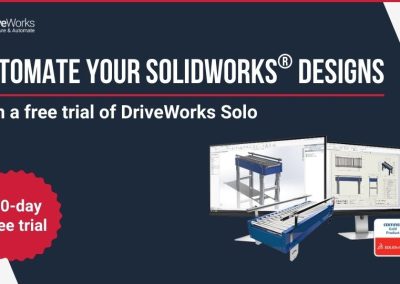 Spar tid og reduser feil- Automatiser SOLIDWORKS-design med DriveWorks Solo